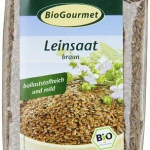 BioGourmet Leinsaat, braun,1er Pack (1x 250 g Beutel) - Bio