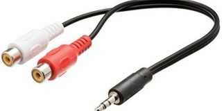 Valueline VLAP22250B02 - Stereo-Audiokabel - 3,5 mm Klinkenstecker auf 2x RCA Buchse - 20cm