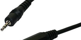 Avalva 1037-A Stereo-Kabel, Schwarz