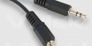 Videk Stromkabel (3,5 mm Stecker auf Stecker, 3,5 mm, Stereo, Kabel, 1,2 m