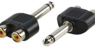 valueline-036 Kabel AC-Adapter (6,35 mm Cinch, schwarz, aus Kunststoff)