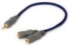 Techlink 690020 Audioadapter (3,5 mm Klinkenstecker-2 x 3,5 mm Klinkenstecker, 30 cm) (UK Import)