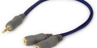 Techlink 690020 Audioadapter (3,5 mm Klinkenstecker-2 x 3,5 mm Klinkenstecker, 30 cm) (UK Import)