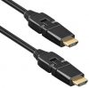Ligawo High Speed HDMI Kabel mit Ethernet (2x winkelbar, 90 Grad beidseitig, 1 m)