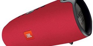 JBL Xtreme Spritzwasserfester Tragbarer Bluetooth Lautsprecher mit 10,000 mAh Akku, Dualem USB-Ladeanschluss und Freisprechfunkt