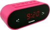 Telefunken R900 Radiowecker (UKW-Radio, PLL-Tuner, Dual Alarm, Sleep-Timer, LED-Anzeige) pink