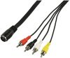 Valueline cable-304 Kabel Audio-Video schwarz