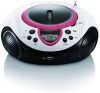 Lenco SCD-38 Tragbares UKW-Radio mit CD-MP3-Player (USB 2.0) pink