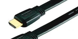 Ligawo High Speed HDMI Flachkabel mit Ethernet (2 m)