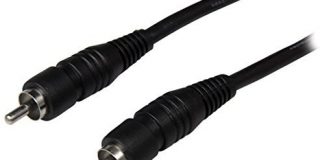 Valueline Digitales Cinch Audiokabel (Cinch Stecker, 1 m) schwarz