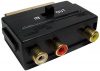 CDL Micro Vergoldete Scart-in und out zu 3 x RCA-Phono Video-Audio Adapter--konverter box