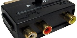 CDL Micro Vergoldete Scart-in und out zu 3 x RCA-Phono Video-Audio Adapter--konverter box