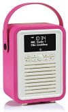 VQ (Vormals View Quest) VQ-MINI-PK Retro Mini DAB+ Radio mit Bluetooth-Lautsprecher rosa