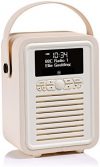 VQ (Vormals View Quest) Retro Mini DAB+ Radio mit Bluetooth-Lautsprecher - Creme