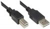 Good Connections 2510-EU01 Anschluss-Druckerkabel USB 2.0 EASY Stecker A auf Stecker B, 1m schwarz