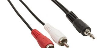 Valueline VLAP22200B10 - Stereo-Audiokabel - 3,5 mm Klinkenstecker auf 2x Cinch Stecker - 1m