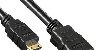 Ligawo 6543201 HighSpeed Mini A-C HDMI Kabel (1,5 m) mit Ethernet