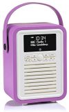 VQ (Vormals View Quest) Retro Mini DAB+ Radio mit Bluetooth-Lautsprecher - Leuchtende Orchidee