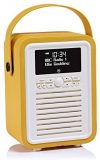 VQ (Vormals View Quest) Retro Mini DAB+ Radio mit Bluetooth-Lautsprecher - Senf