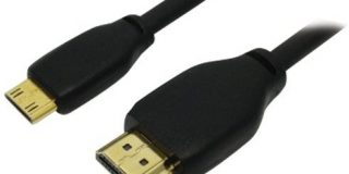 Omenex 491528 Highspeed-Kabel HDMI - Mini HDMI 1.3, Stecker auf Stecker, 1,80 m, Schwarz