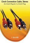 V7 Audio Kabel Cinch Stecker auf Stecker, 1,8m schwarz