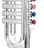 Bontempi Toy TR3802N - Trompete mit 4 farbigen Ventilen, 37cm