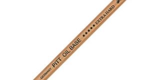 Faber-Castell 112605 - Stift Pitt Oil Base, extra hard, schwarz