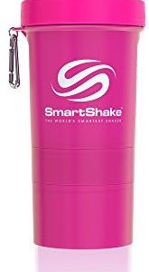 SmartShake Shaker Neon Serie, Pink, 1er Pack (1x 600 ml)