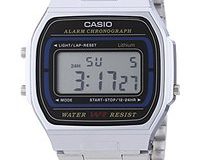 Casio Collection - Unisex-Armbanduhr mit Digital-Display und Edelstahlarmband - A164WA-1VES