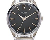 Henry London Unisex-Armbanduhr Edgware Analog Quarz Edelstahl HL39-M-0015