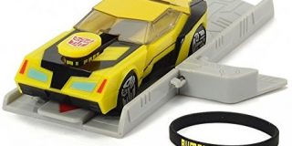 Dickie Toys 203112001 - Mission Racer Bumblebee, Transformers Fahrzeug, 11 cm