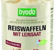 Byodo Reiswaffeln mit Leinsaat und Meersalz, 1er Pack (1x 100 g) - Bio