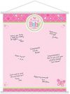 Amscan 271458 48 x 60 cm "Welcome Baby Girl sign-in-sheet Board
