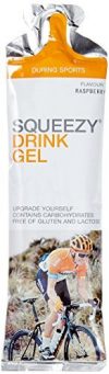 Squeezy Sports Nutrition Drink Gel 60-ml-Beutel, Geschmack Himbeere, 3er Pack (1 x 0.18 kg)