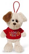 Nici 40183.0 - Hund mit T-Shirt Love you 15 cm mit Loop