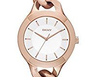 DKNY Damen-Armbanduhr Analog Quarz Edelstahl beschichtet NY2218