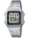 Casio Collection - Unisex-Armbanduhr mit Digital-Display und Edelstahlarmband - A178WEA-1AES