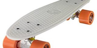 Ridge Unisex 55 cm Mini Cruiser Retro Stil in M Rollen Komplett U Fertig Montiert Skateboard