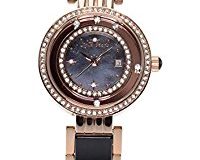 Stella Maris Damen Armbanduhr - Analog Quarz - Premium Keramik Armband - Perlmutt Zifferblatt - Diamanten und Swarovski Elemente