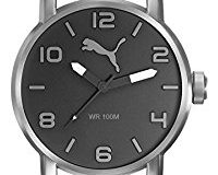 Puma Time Herren-Armbanduhr 10414 - LEATHER GREY Analog Quarz Leder PU104141005