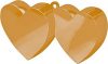 Amscan 170 g-6 oz Double Heart Ballon Gewicht, Gold