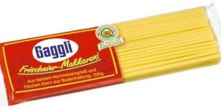 Gaggli Frischeier-Nudeln Makkaroni, 4er Pack (4 x 250 g)