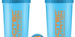 Scitec Nutrition Shaker, 700 ml, neon blue