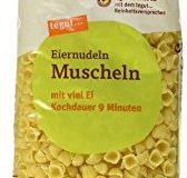 Tegut Eiernudel Muscheln, 9er Pack (9 x 250 g)