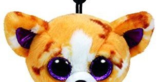 Carletto Ty 35007 - Pablo Clip, Chihuahua mit Glitzeraugen, Glubschis, Beanie Boos, 8.5 cm, braun