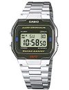 Casio Collection - Unisex-Armbanduhr mit Digital-Display und Edelstahlarmband - A163WA-1QES