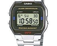 Casio Collection - Unisex-Armbanduhr mit Digital-Display und Edelstahlarmband - A163WA-1QES