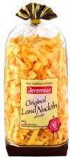 Jeremias Bandnudeln 8 mm gewalzt, Gourmet Frischei-Nudeln, 2er Pack (2 x 500 g Beutel)