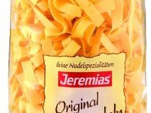 Jeremias Bandnudeln 8 mm gewalzt, Gourmet Frischei-Nudeln, 2er Pack (2 x 500 g Beutel)