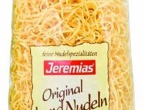 Jeremias Bandnudeln 2 mm gewalzt, Gourmet Frischei-Nudeln, 2er Pack (2 x 500 g Beutel)